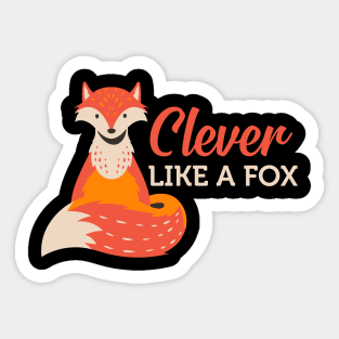 Clever Fox Sticker